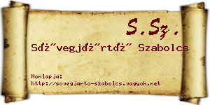 Sövegjártó Szabolcs névjegykártya